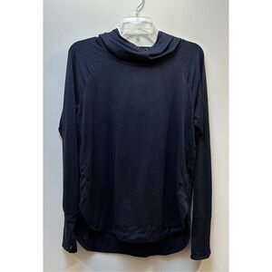 Athleta women’s blue hooded sweatshirt size Medium. #44-1737